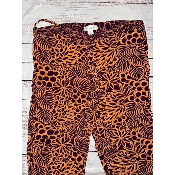 Sundance Catalog Women’s Viscose Tropical Print Pants Size S Small Drawstring - Picture 2 of 6
